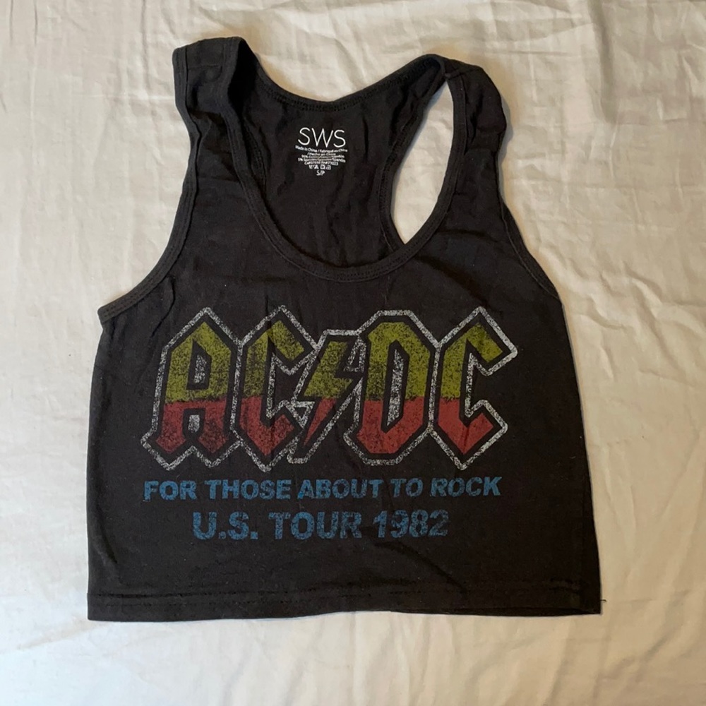 ACDC cropped shirt